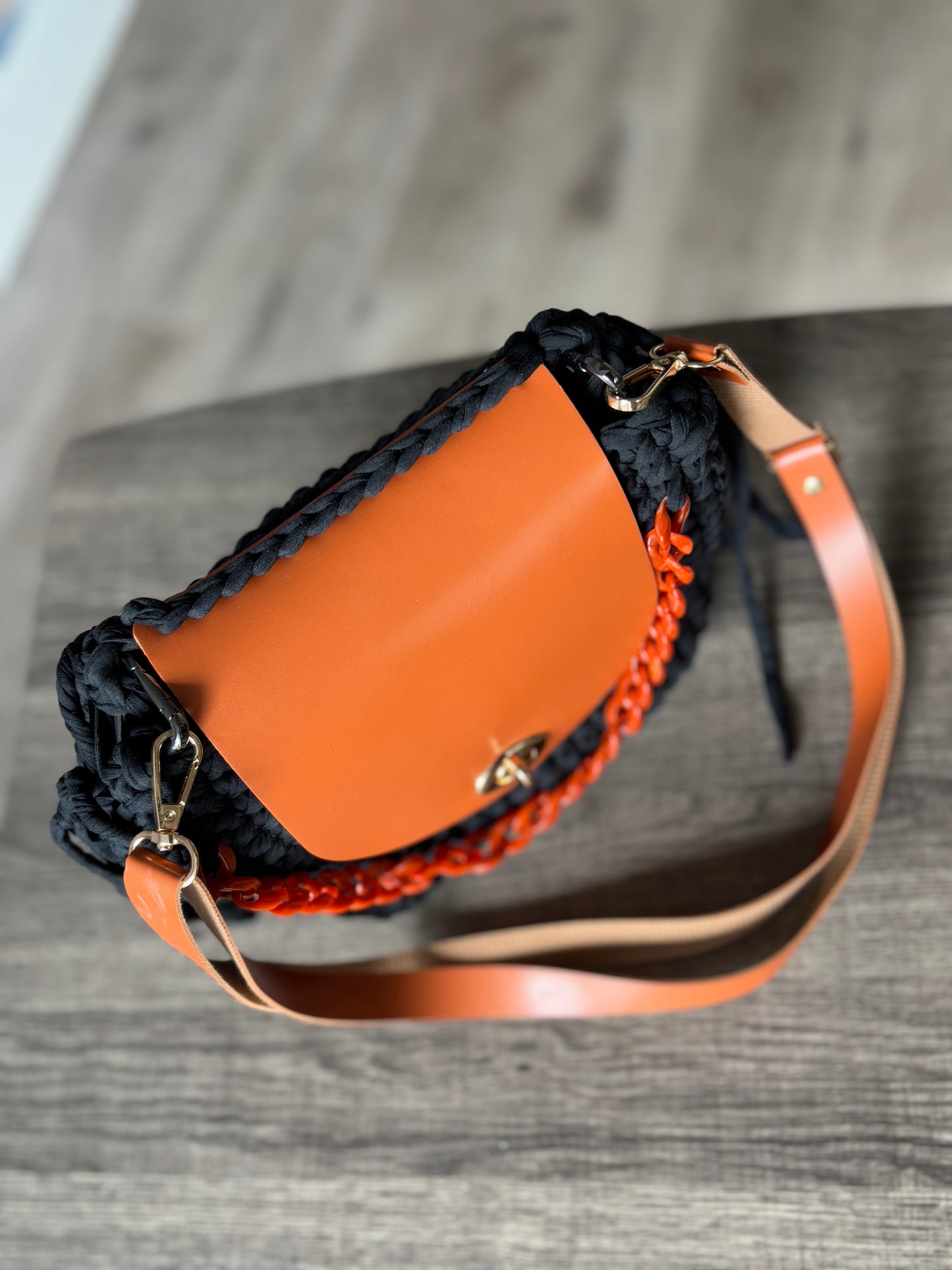 round crochet colorful handbags