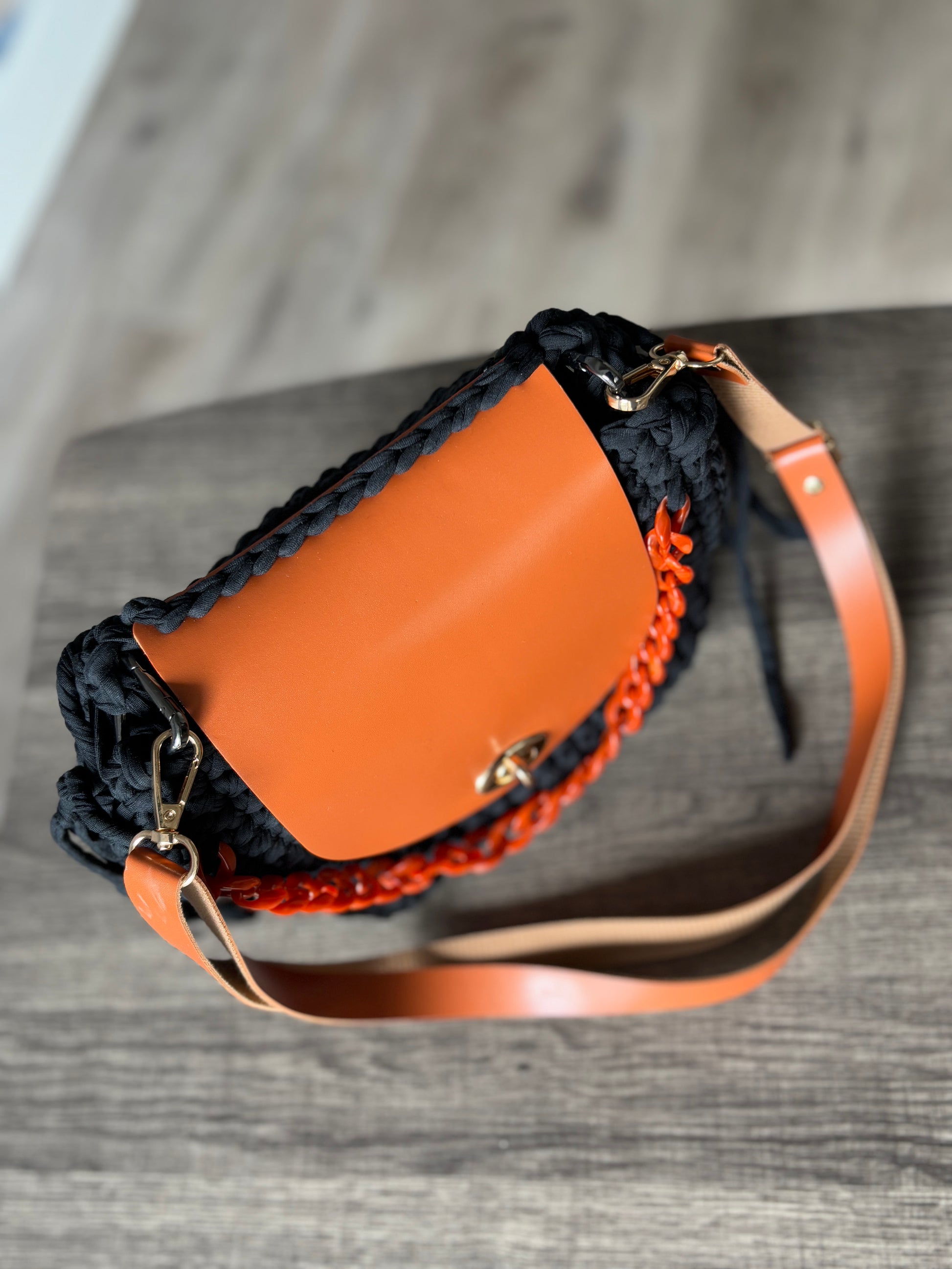 round crochet colorful handbags