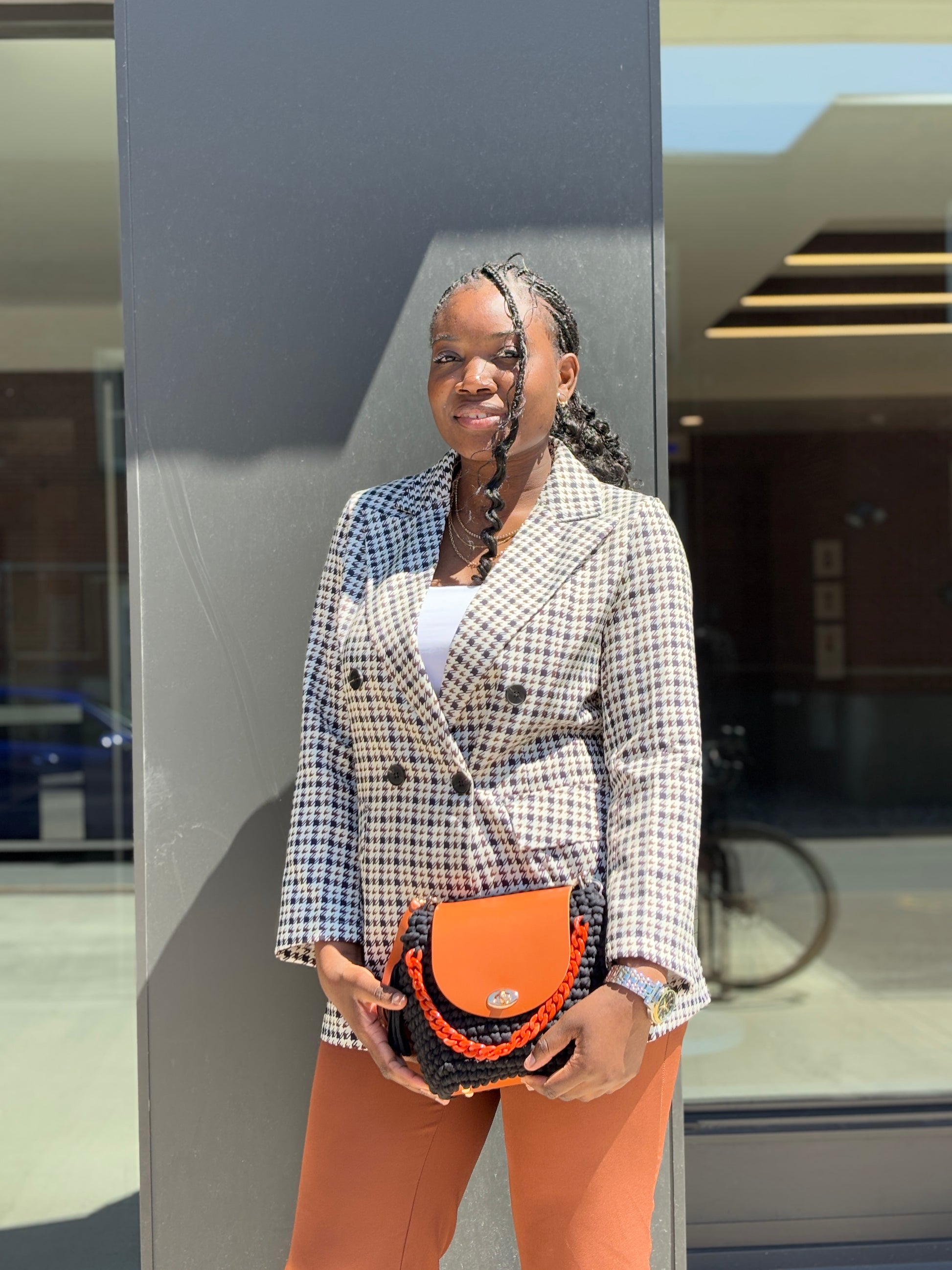 round crochet colorful handbags