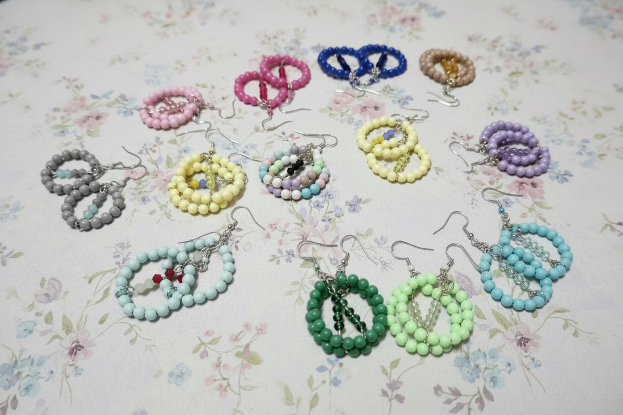 colorful hoop earrings jewels