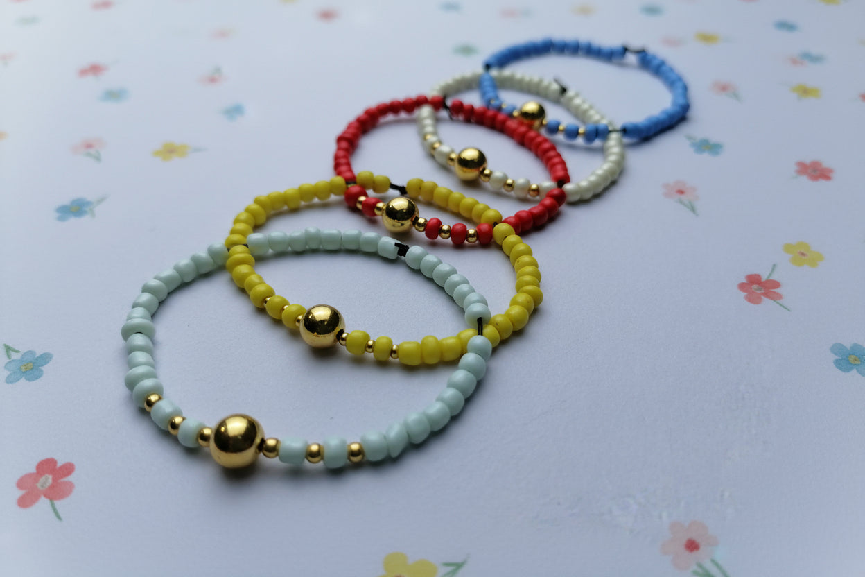 multicolore pearl bracelets