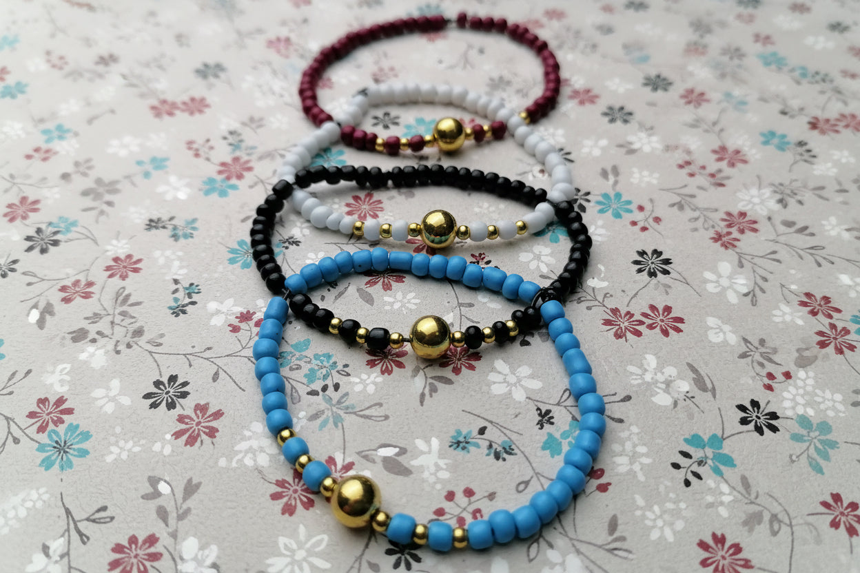 multicolore pearl bracelets