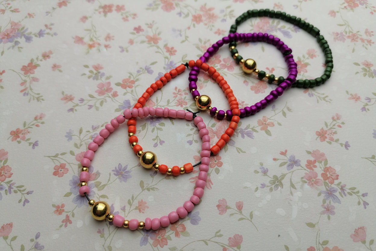 multicolore pearl bracelets