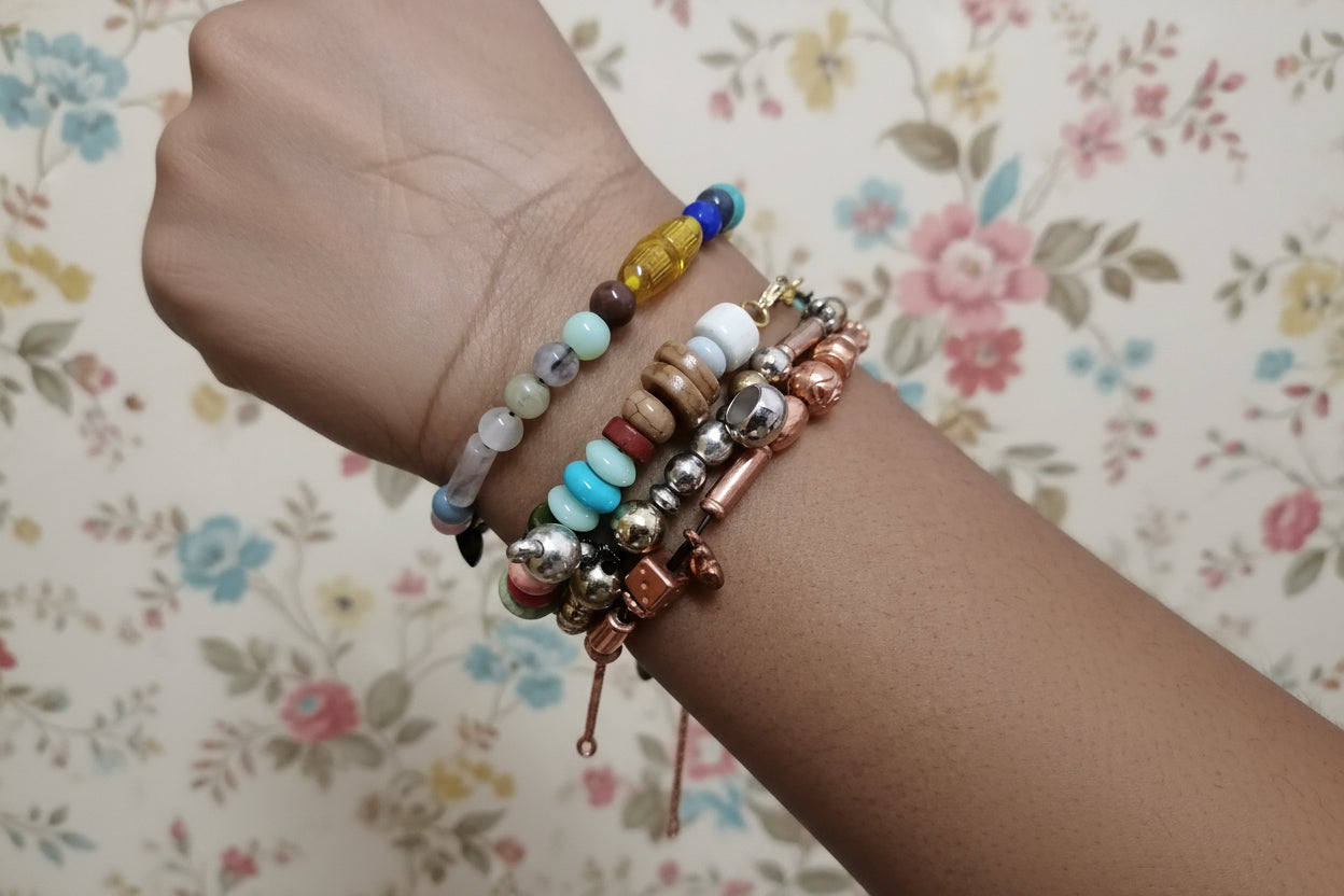 multicolore pearl bracelets