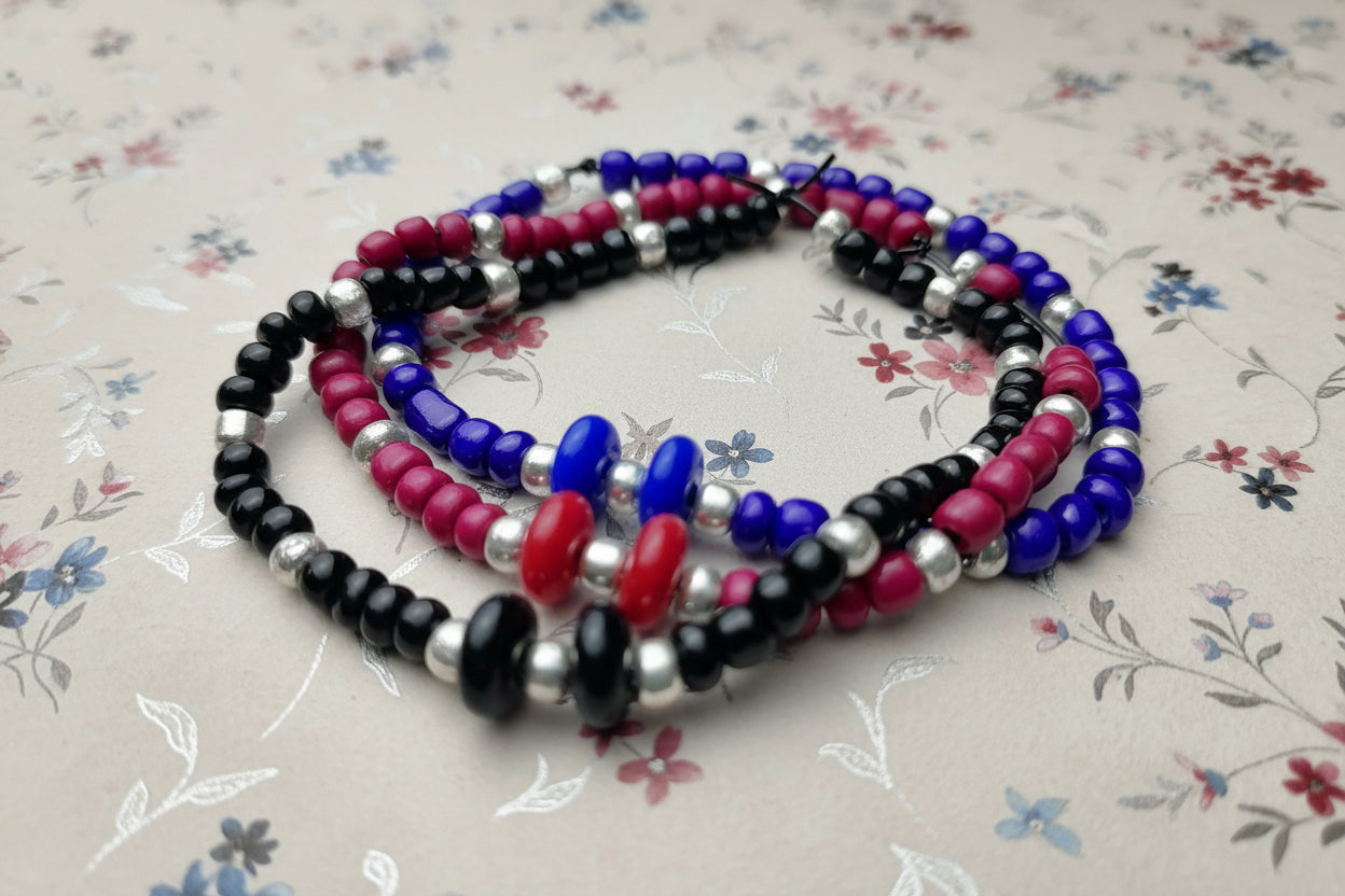 multicolore pearl bracelets