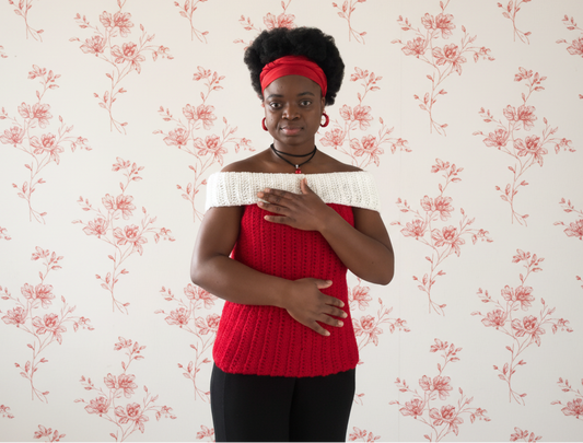 Rose sleeves off t-shirt